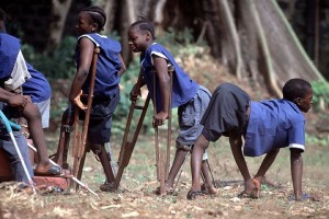 Children with polio